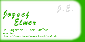 jozsef elmer business card